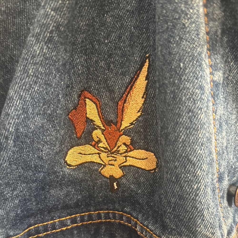 Embroidered Haleman Jean Jacket​ - Picture 4 of 5